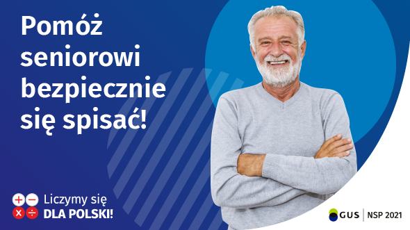 Plakat - Narodowy Spis Powszechny Ludności i mieszkań 2021 - informacje dla seniorów cz.1