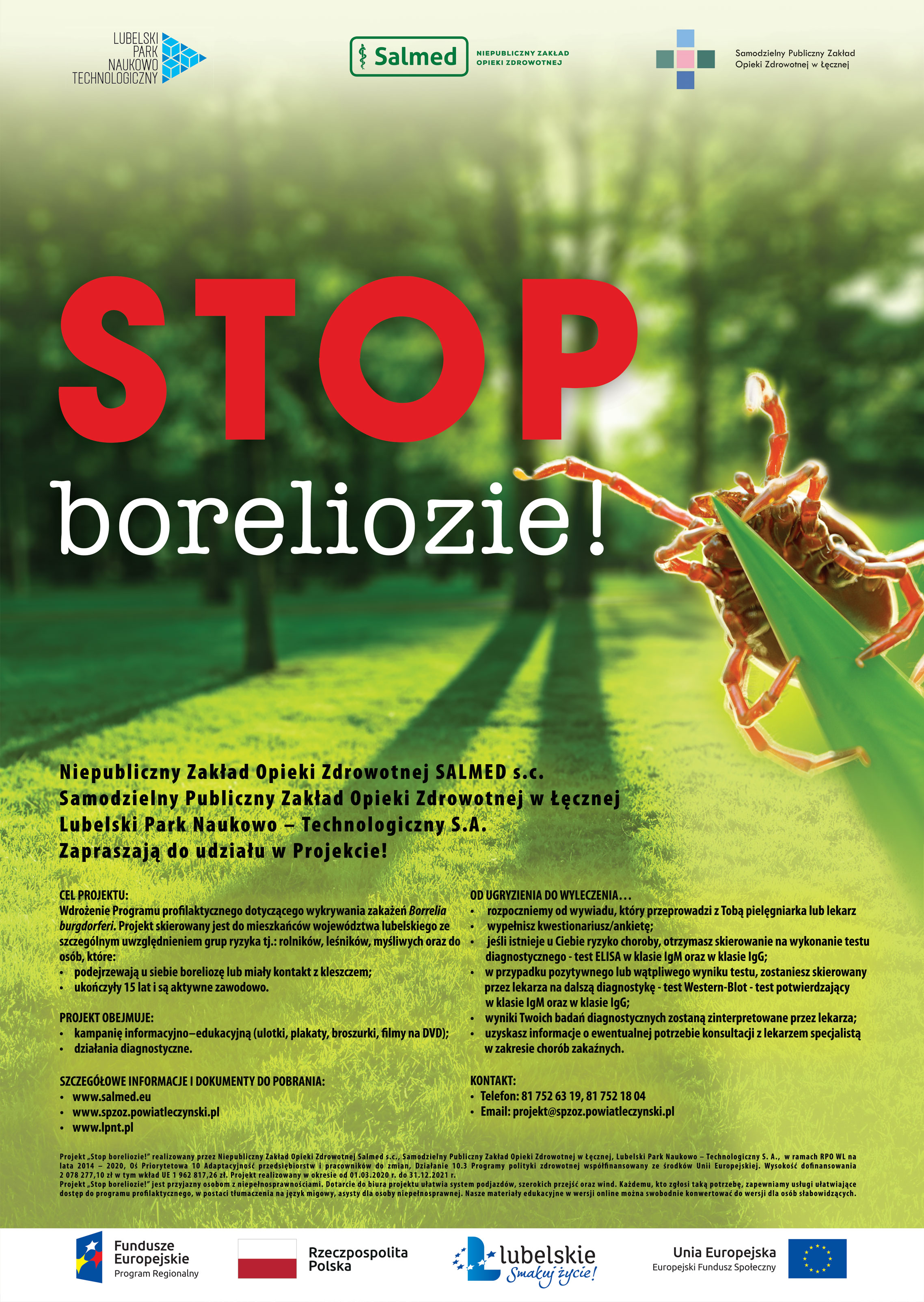 Plakat - STOP boreliozie