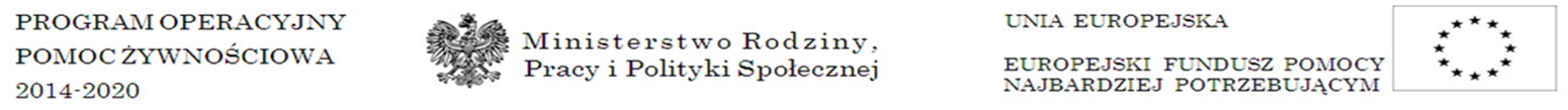 PROGRAM OPERACYJNY POMOC ŻYWNOŚCIOWA